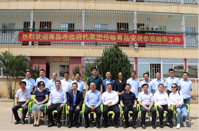 青島市政府代表團到訪安哥拉，并到我司駐地參觀指導工作